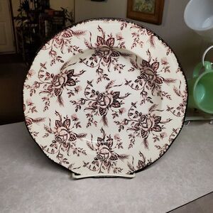 Wood & Sons Colonial Rose Pink Rim Soup Bowl 8"